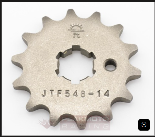 JT Sprockets Steel Front Countershaft Drive Sprocket (14-Tooth / 420 Pitch) — Part #JTF546.14 (13144-1022)