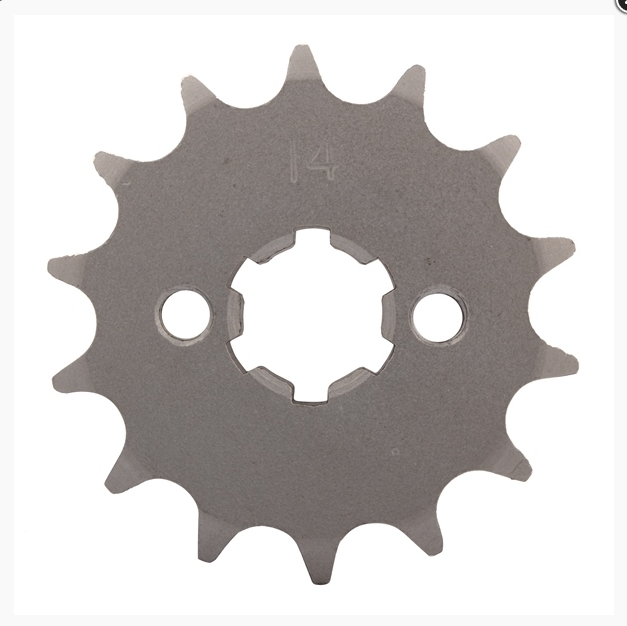 Kimpex / Sunstar Steel Front Countershaft Drive Sprocket (14-Tooth / 428 Pitch) — Part #20314