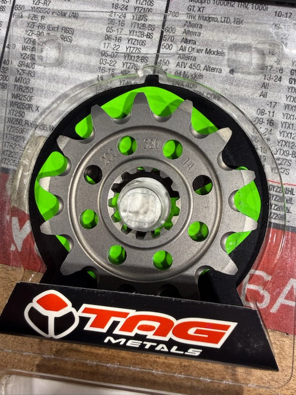 TAG Metals Front Countershaft Sprocket (14-Tooth / 520 Pitch) — Part #200-520-14