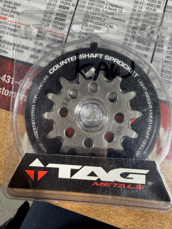 TAG Metals Race Front Countershaft Sprocket (14-Tooth / 520 Pitch) — Part #TCS-536-14 (13144-0042)