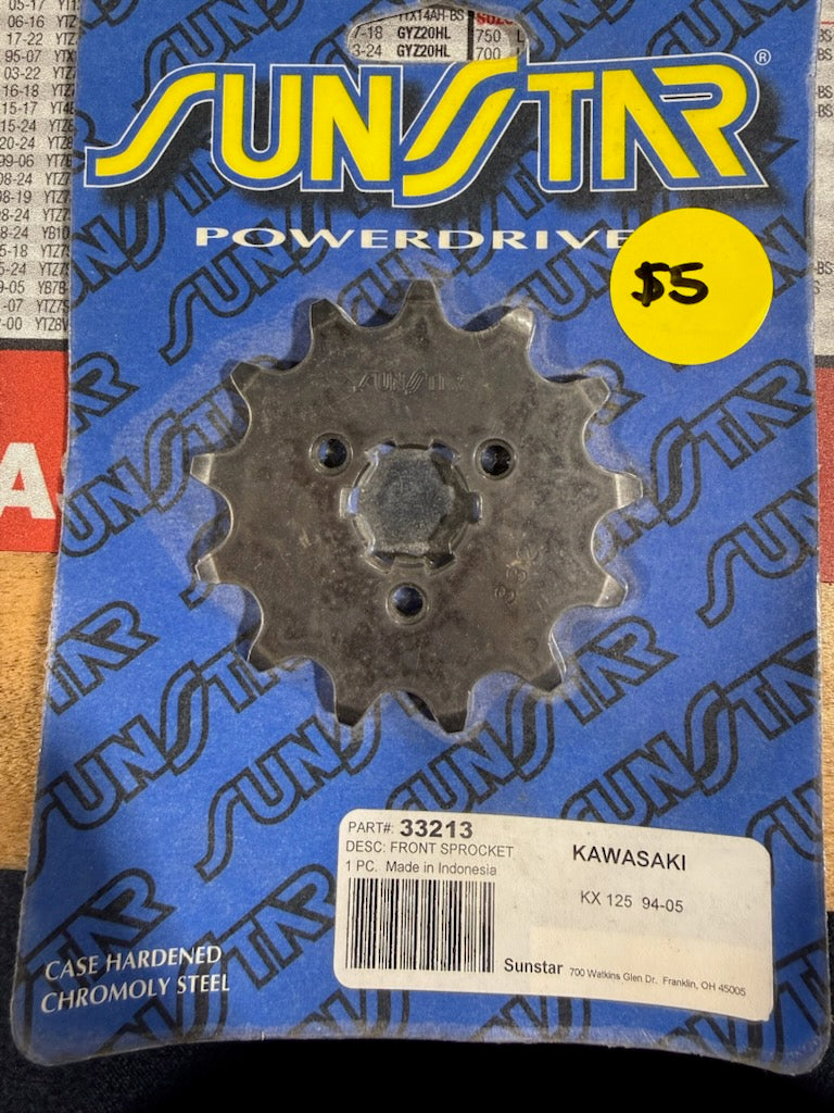 Sunstar Powerdrive Steel Front Countershaft Sprocket (13-Tooth / 520 Pitch) — Part #33213