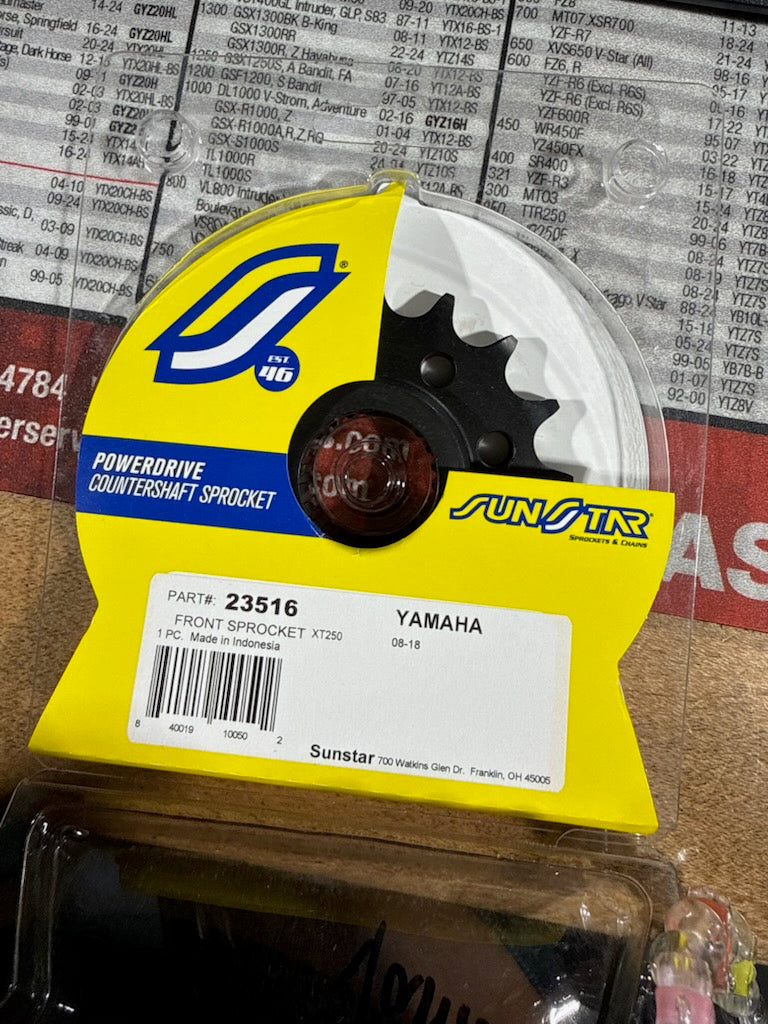 Sunstar Powerdrive Steel Front Countershaft Sprocket (16-Tooth / 428 Pitch) — Part #23516