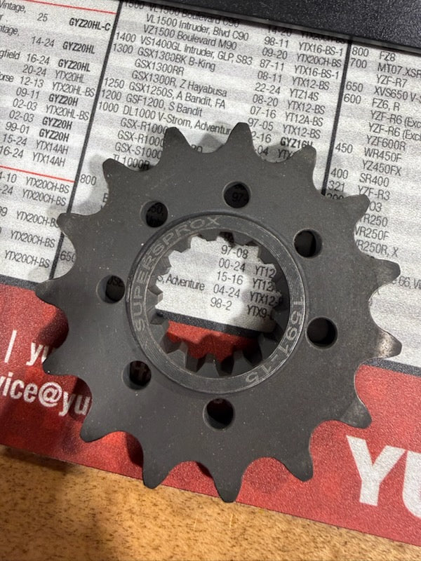 Supersprox Powerdrive Steel Front Countershaft Sprocket (15-Tooth / 525 Pitch) — Part #CST-1591-15-2