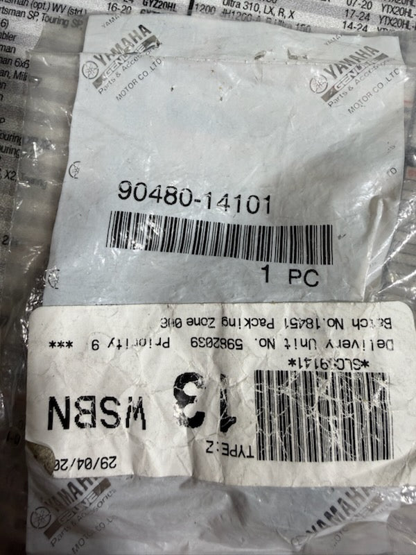 Yamaha OEM Rubber Side Cover & Body Fairing Grommet – Part # 90480-14101-00