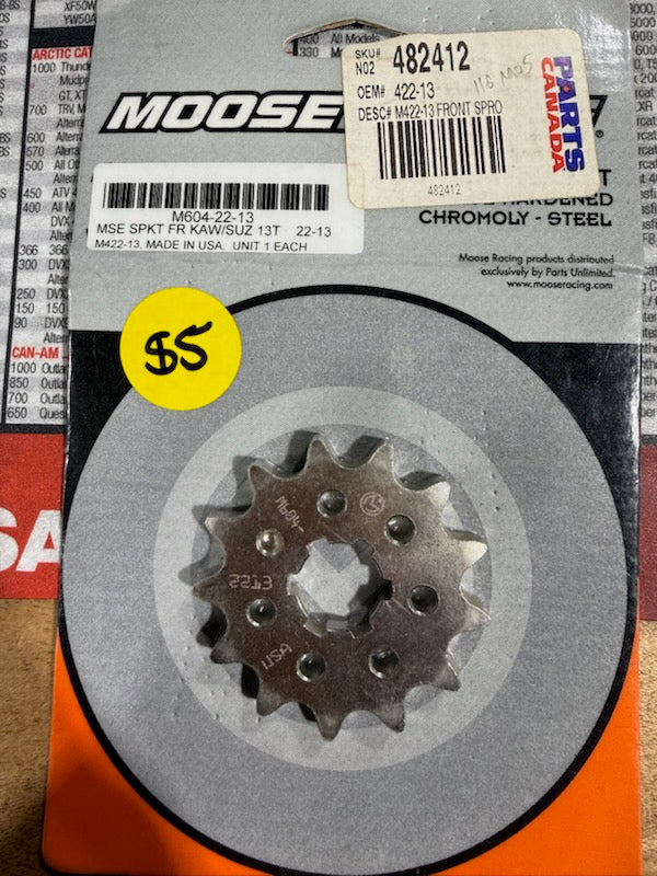 Moose Racing Steel Front Countershaft Drive Sprocket | M604-22-13