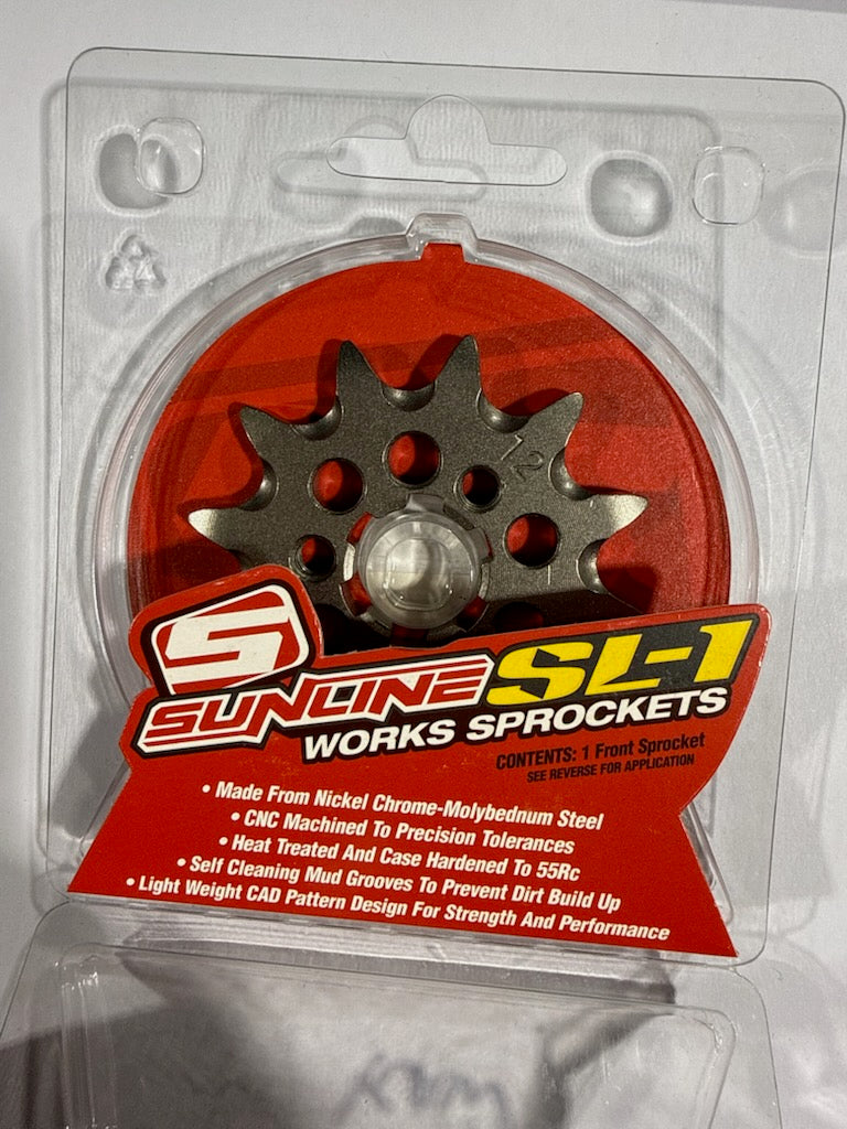 Sunline (by JT Sprockets) 520 Steel Front Countershaft Sprocket - 12-Tooth (Part Number: 1445-520-12 / JTF1445.12)