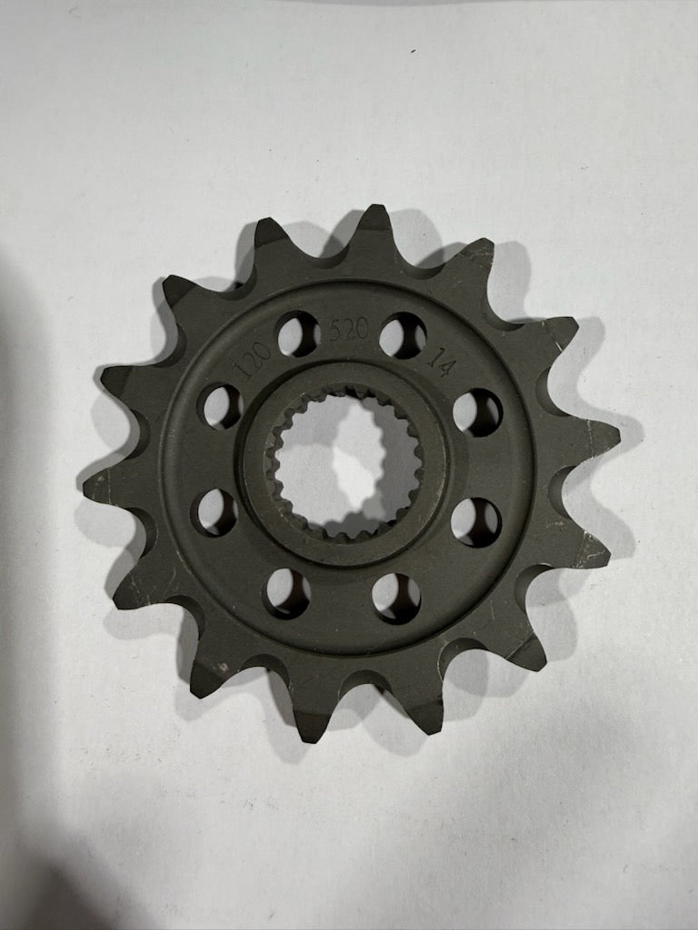 Tag Metals Race Steel Front Countershaft Drive Sprocket - 14-Tooth (Part Number: 214-12052014 / 214-520-14)