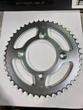 Honda Genuine OEM Steel Rear Driven Chain Sprocket - 46-Tooth (Part Number: 41201-K28-910)