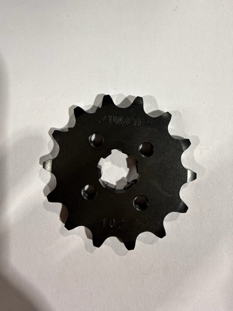 Sunstar Powerdrive Steel Front Countershaft Drive Sprocket - 14-Tooth / 420 Pitch (Part Number: 10214 / SUS-10214)