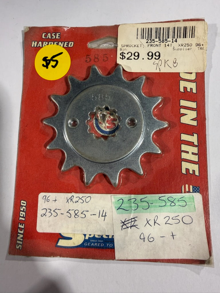 Sprocket Specialists 520 Steel Front Countershaft Drive Sprocket - 14-Tooth (Part Number: 235-585-14 / 235-14)