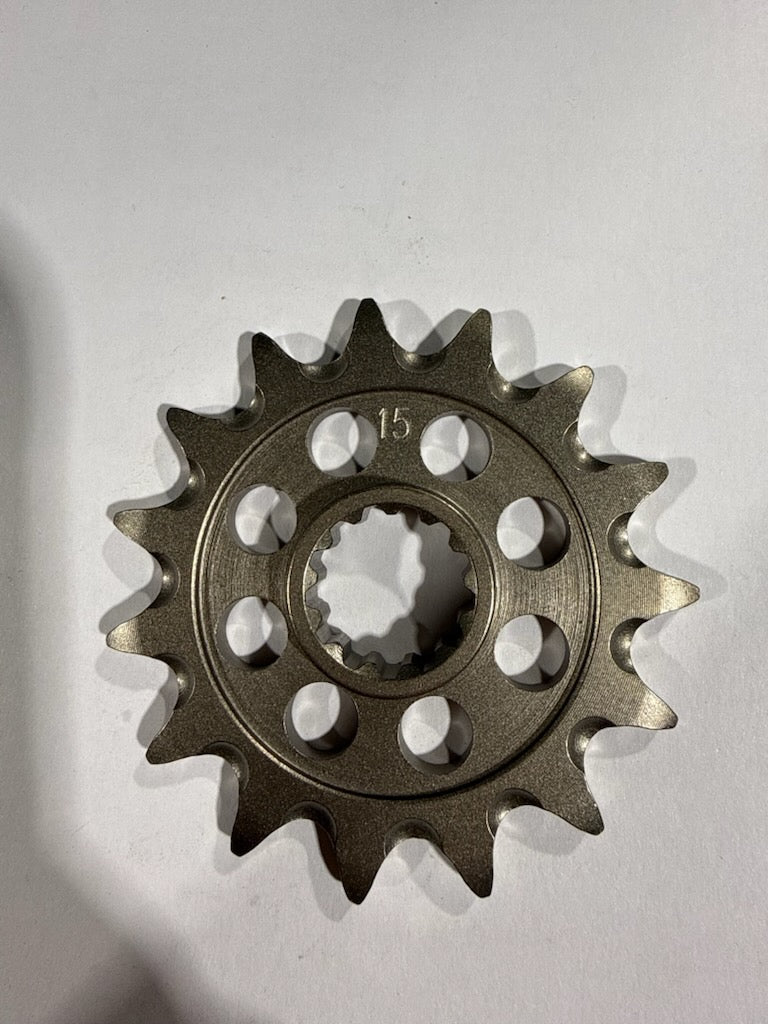 Sunline (by JT Sprockets) 520 Steel Front Countershaft Drive Sprocket - 15-Tooth (Part Number: 0432-520-15 / JTF432.15)