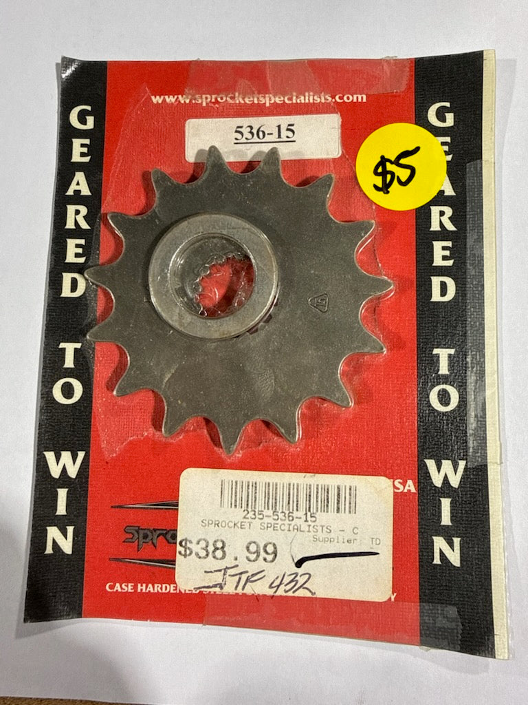 Sprocket Specialists Steel Front Countershaft Sprocket - 15T / 520 Pitch (Part Number: 536-15 / JTF1536.15)