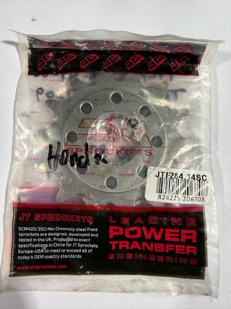 JT Sprockets Self-Cleaning Steel Front Countershaft Sprocket - 14T / 520 Pitch (Part Number: JTF284.14SC)
