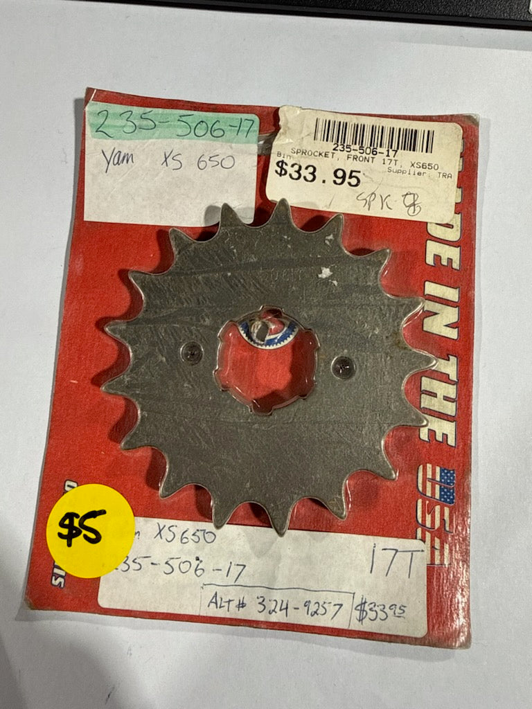 Sprocket Specialists Steel Front Countershaft Sprocket - 17T / 530 Pitch (Part Number: 235-506-17)