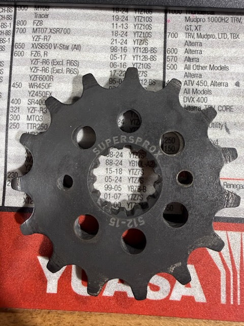 Supersprox Powerdrive Steel Front Countershaft Sprocket (15-Tooth / 520 Pitch) — Part #CST-512:15.2