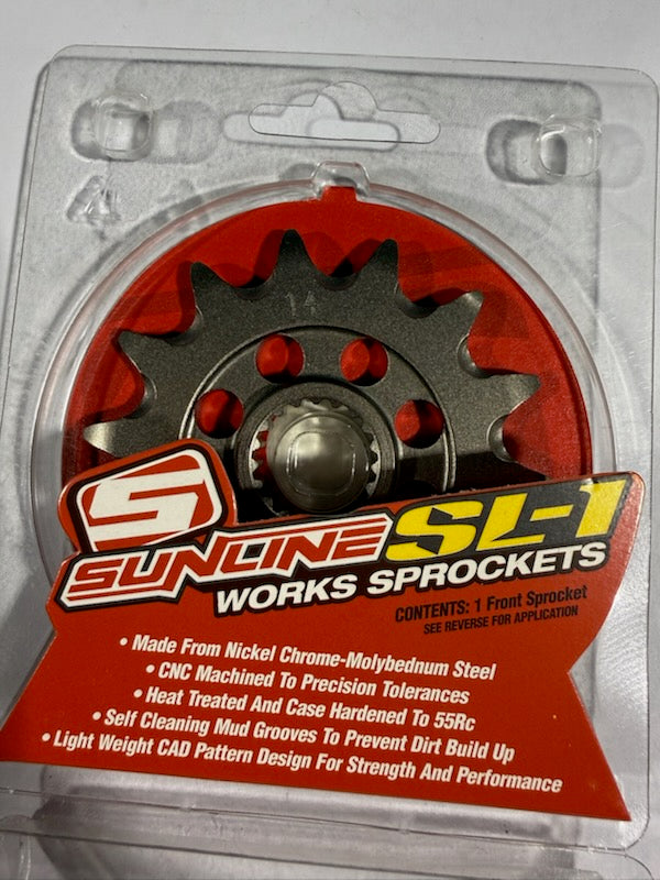 Sunline Steel Front Countershaft Sprocket - 14T / 520 Pitch (Part Number: 0326-520-14 / JTF326.14)