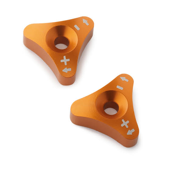 Genuine OEM KTM PowerParts SXS Fork Preload Knob Adjuster Set - SXS08300040